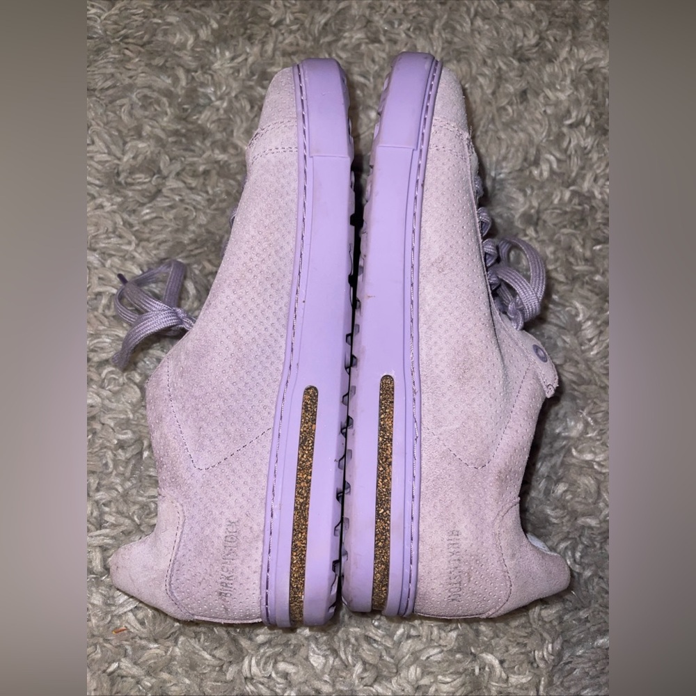 Birkenstock Womens BEND LOW Purple Suede Comfort Sneakers Sz 41 /10 265 - Picture 5 of 6